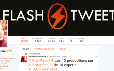 [Frappée du mois] Emmanuelle Leneuf, fondatrice du FlashTweet